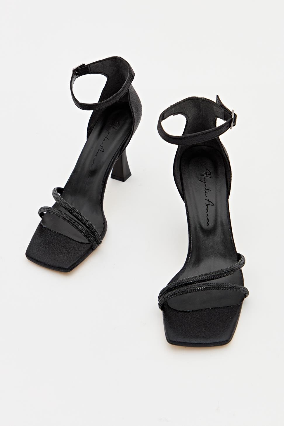 Kadın İki Bant Abiye Ayakkabı SİYAH