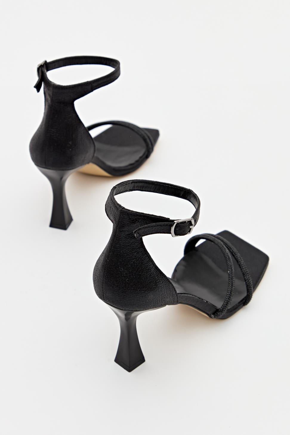 Kadın İki Bant Abiye Ayakkabı SİYAH