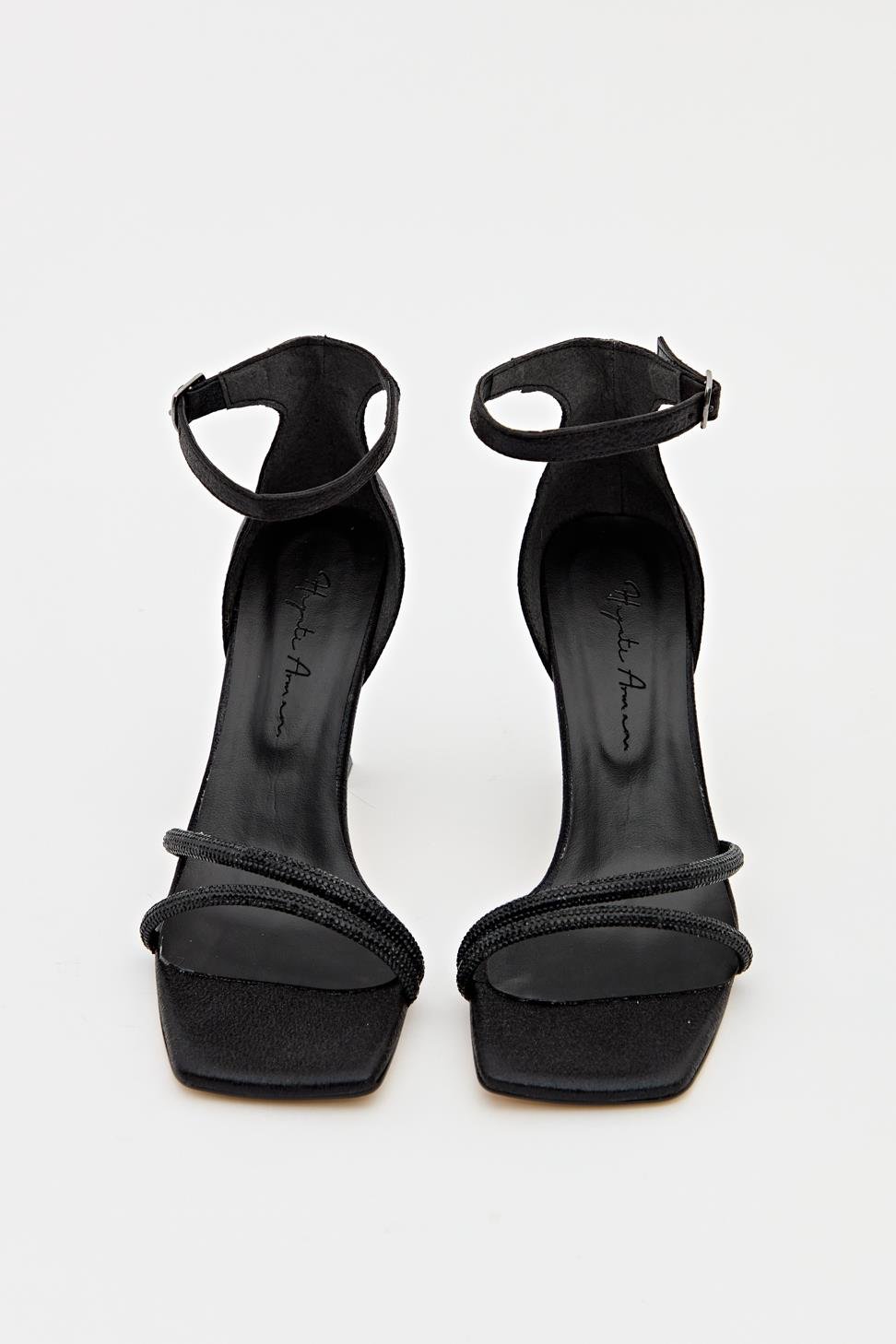 Kadın İki Bant Abiye Ayakkabı SİYAH