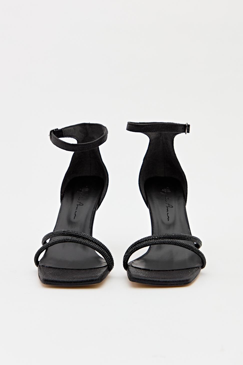 Kadın İki Bant Abiye Ayakkabı SİYAH