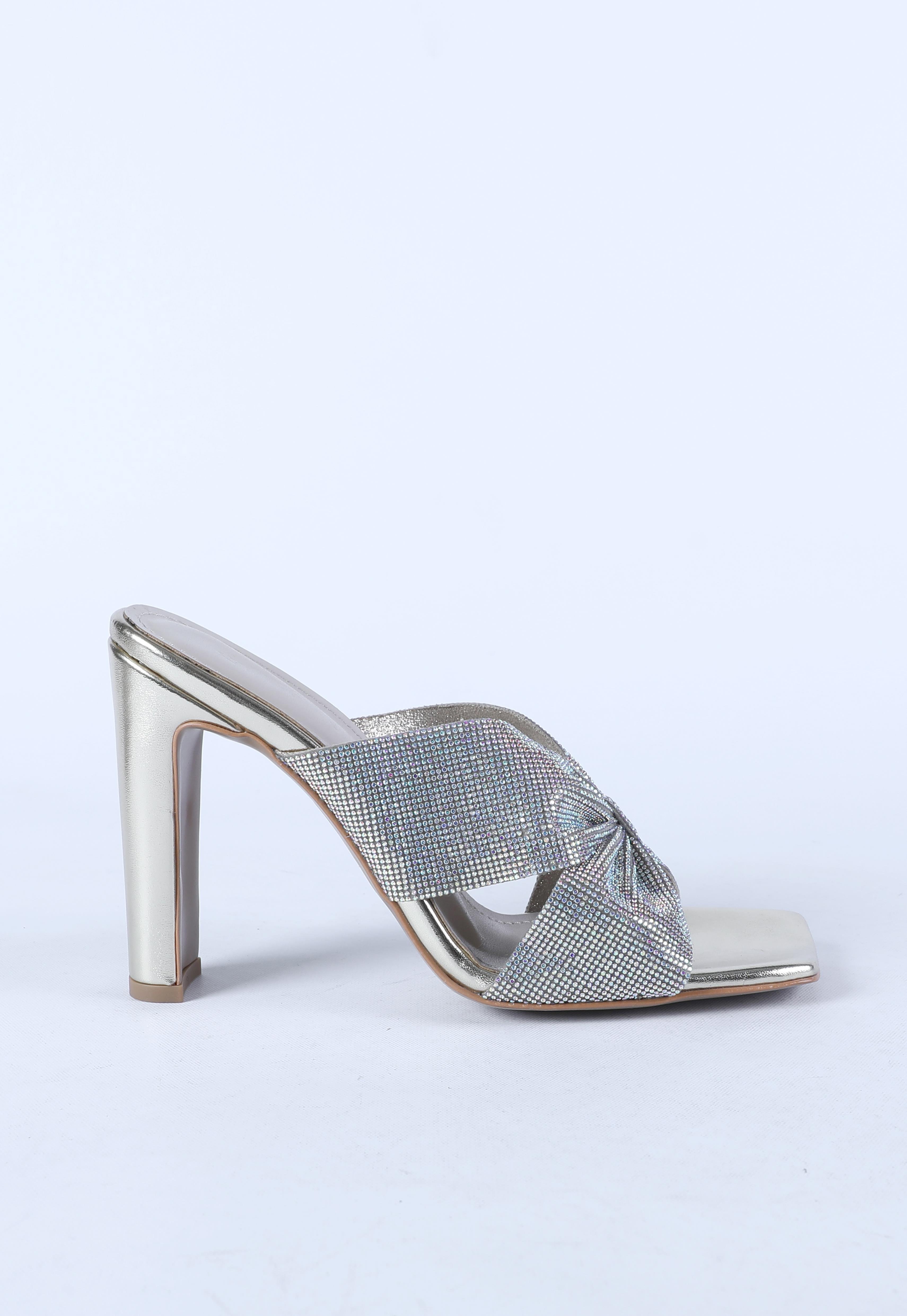 Kadın Taş Detaylı Abiye Ayakkabı Altın