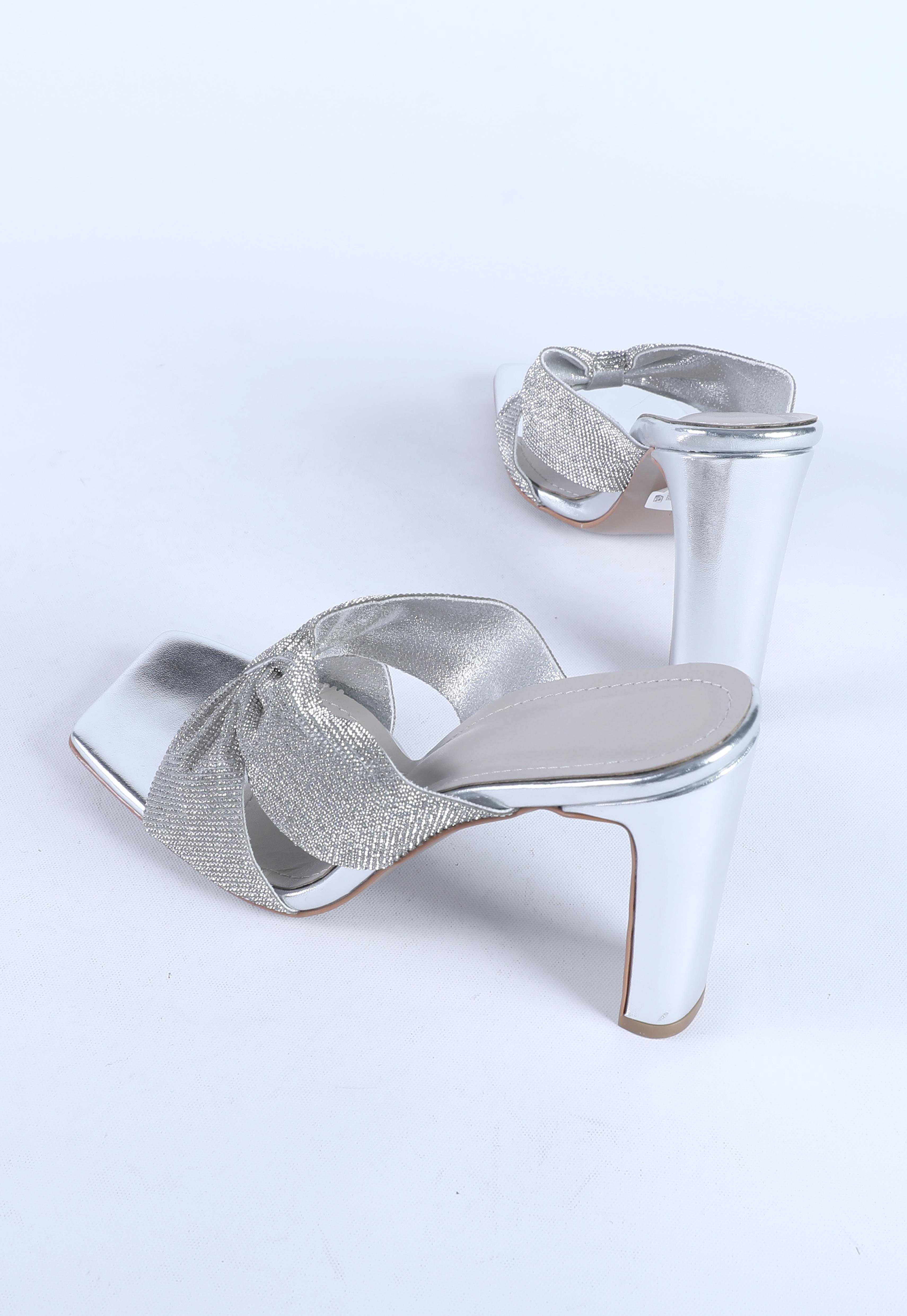 Kadın Taş Detaylı Abiye Ayakkabı Gümüş