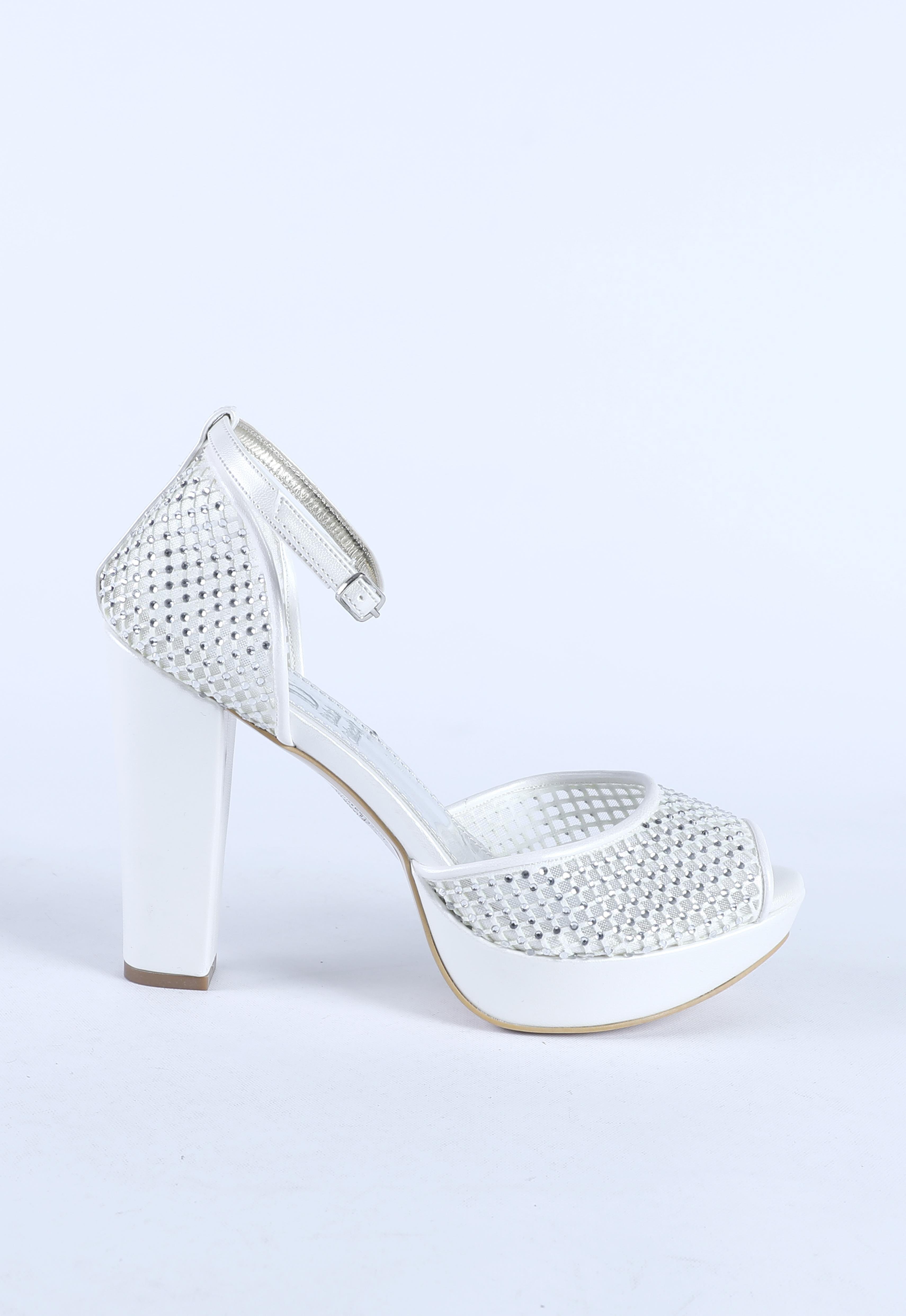 Kadın Taş Detaylı Abiye Ayakkabı Sedef