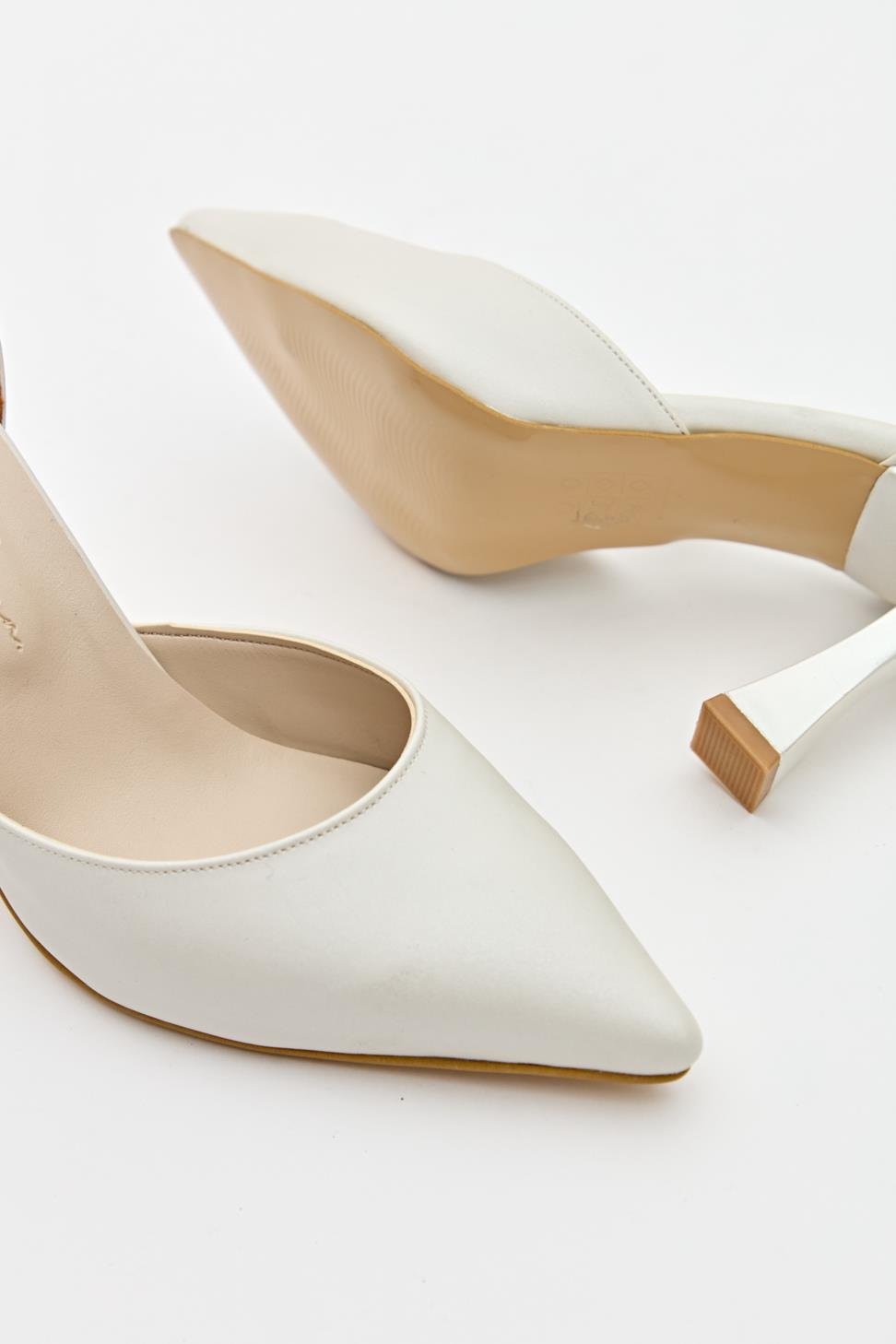 Kadın Taş Detaylı Üstten Bağlamalı Abiye Ayakkabı SEDEF