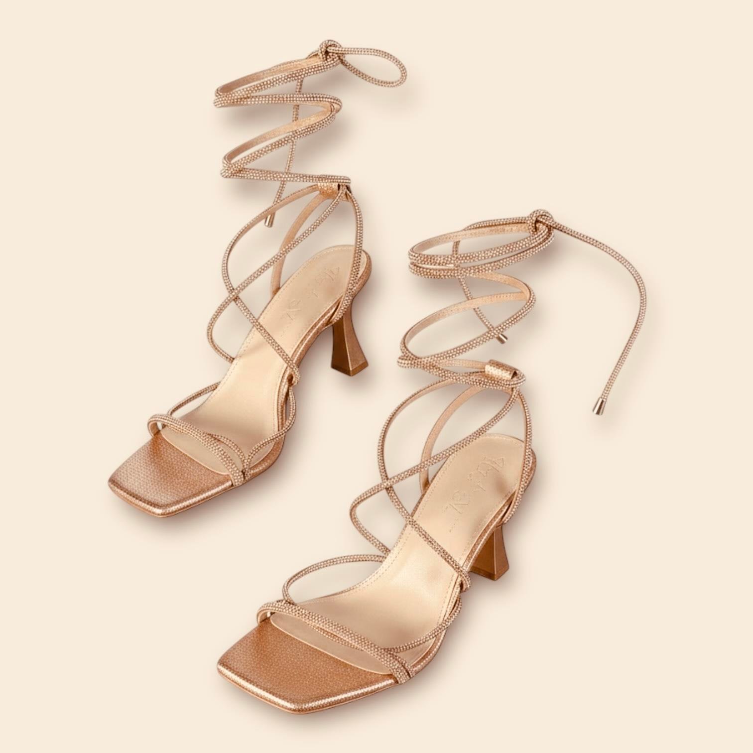 Kadın Taş Kordon Detaylı Abiye Ayakkabı Rose