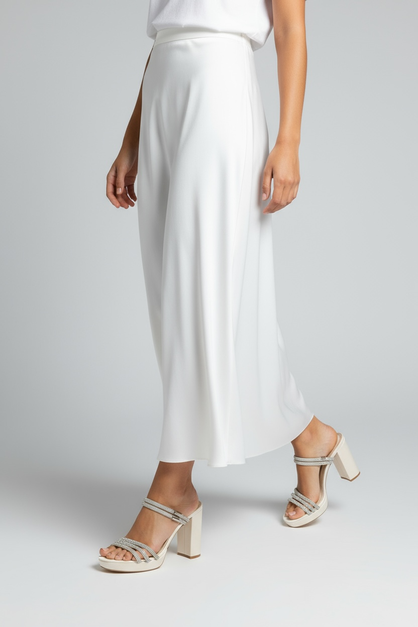 Kadın Taş Kordon Detaylı Abiye Ayakkabı Sedef