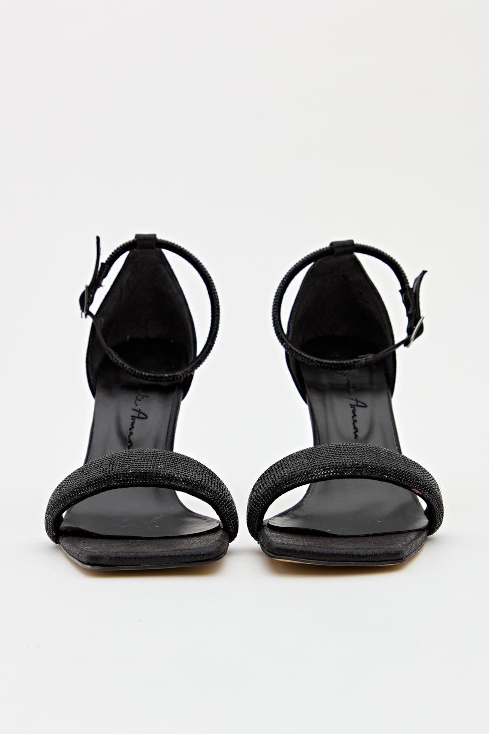 Kadın Tek Bant Bilekten Tokalı Abiye Ayakkabı SİYAH