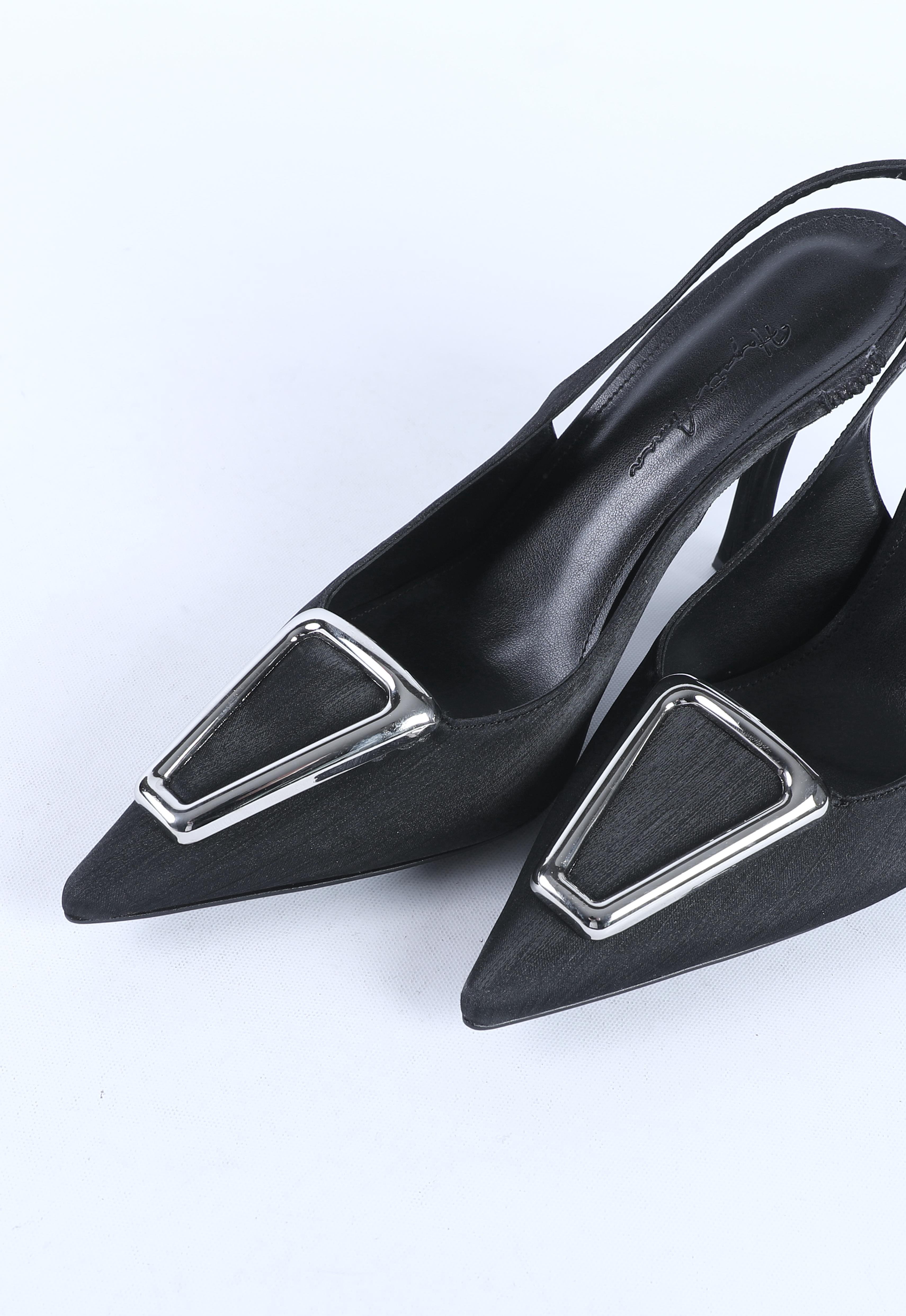 Kadın Toka Detaylı Abiye Ayakkabı Siyah