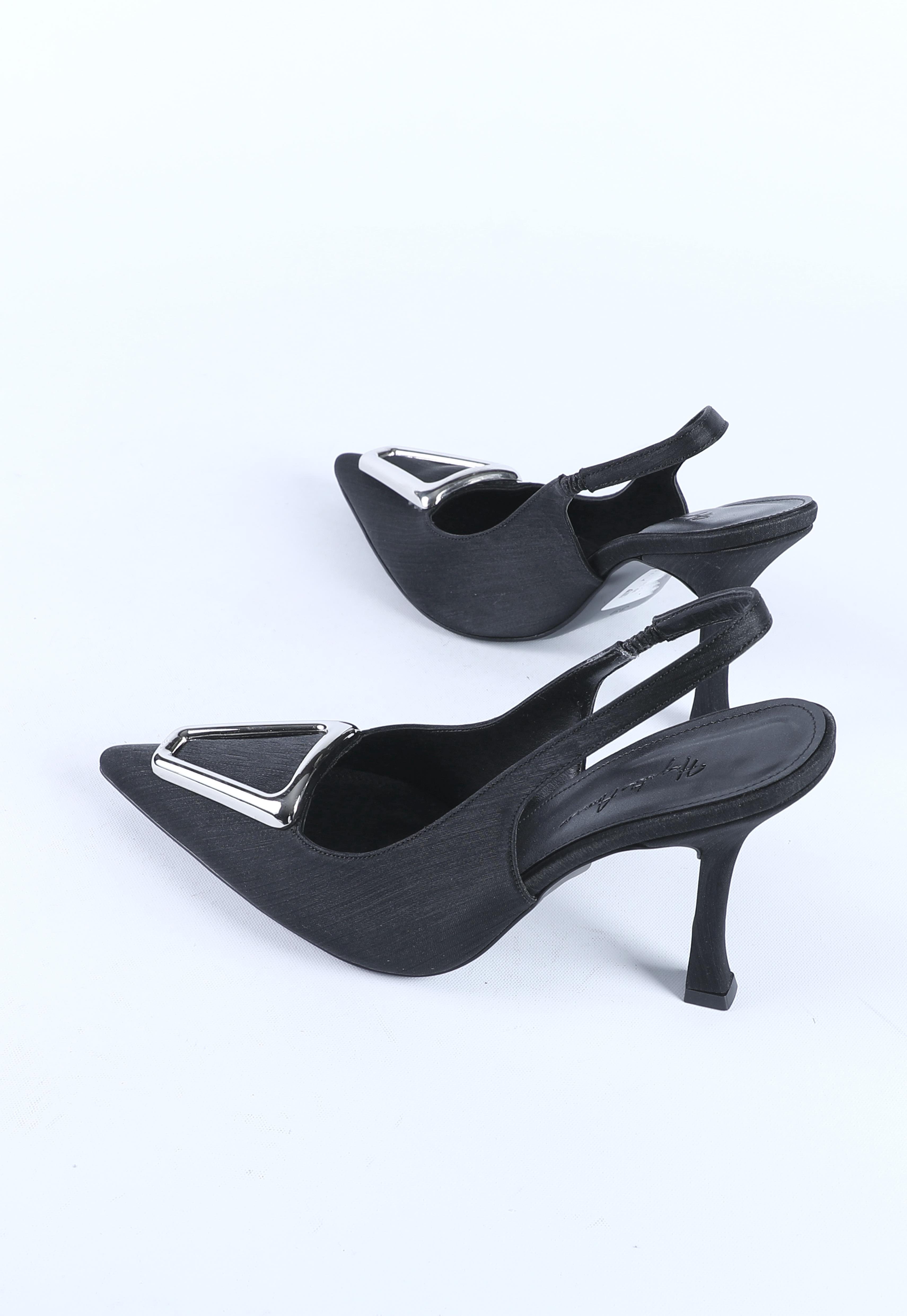 Kadın Toka Detaylı Abiye Ayakkabı Siyah