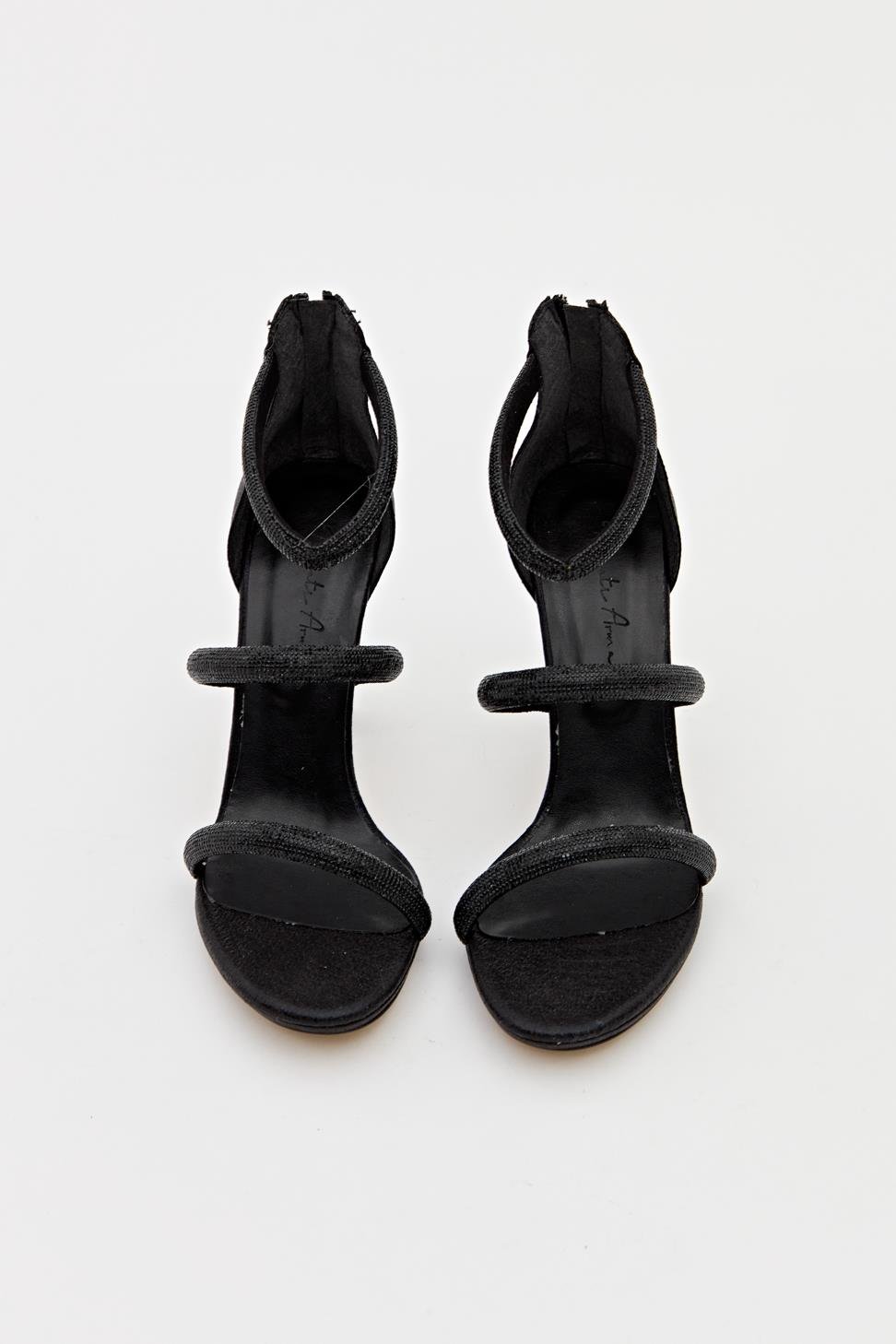 Kadın Üç Bant Abiye Ayakkabı SİYAH