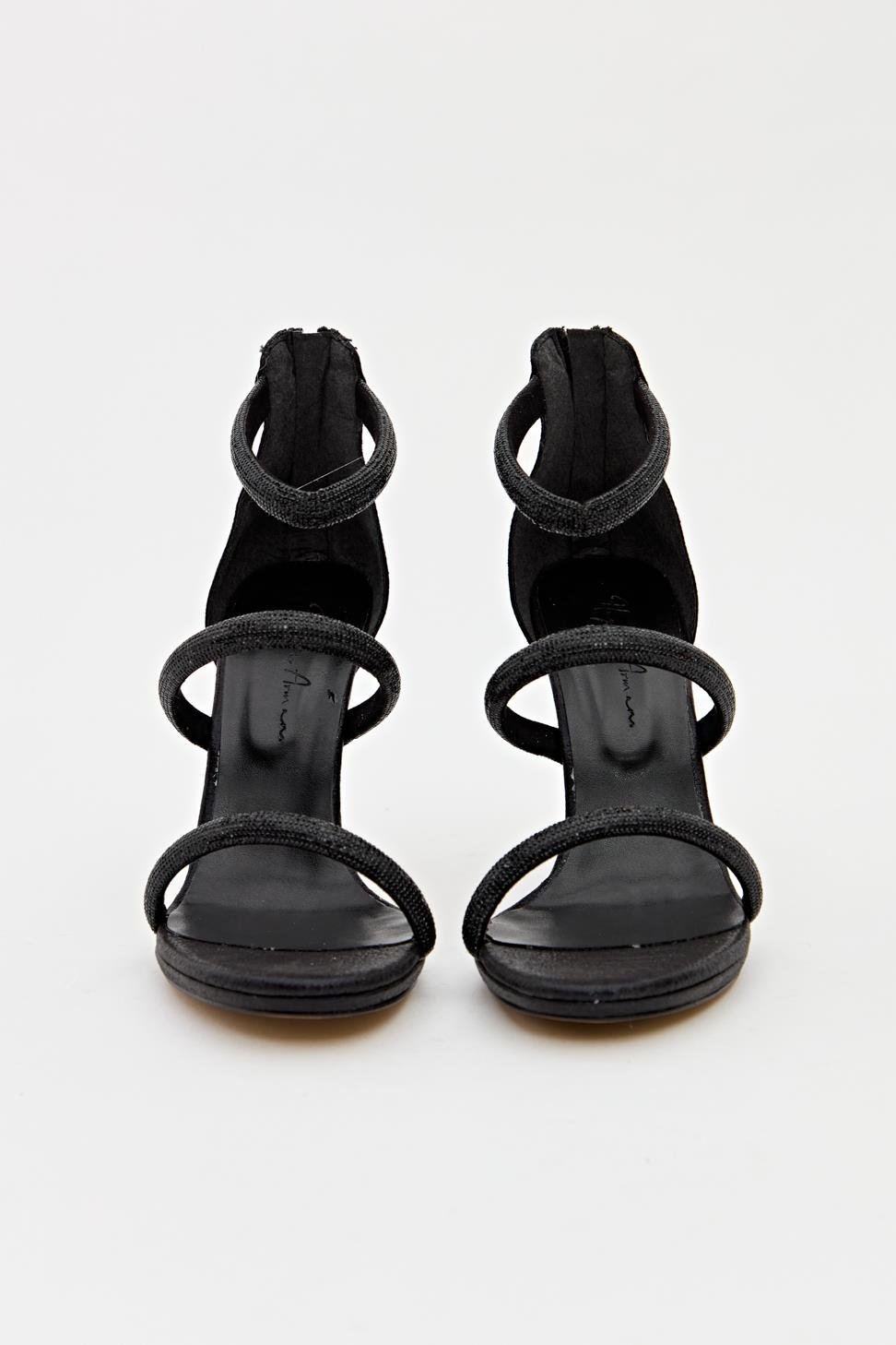 Kadın Üç Bant Abiye Ayakkabı SİYAH