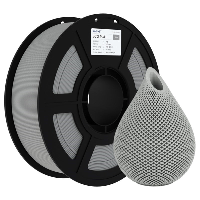 JAMG HE Eco PLA+ Plus Filament Gri 1.75mm 1Kg