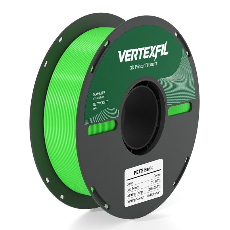 VERTEXFIL Basic PETG Filament Yeşil 1.75mm 1Kg
