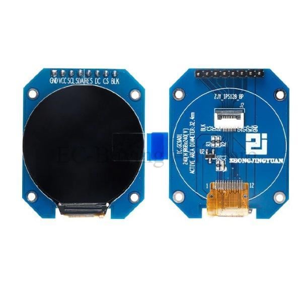 1.28'' inch 240x240 Yuvarlak Oled LCD Ekran