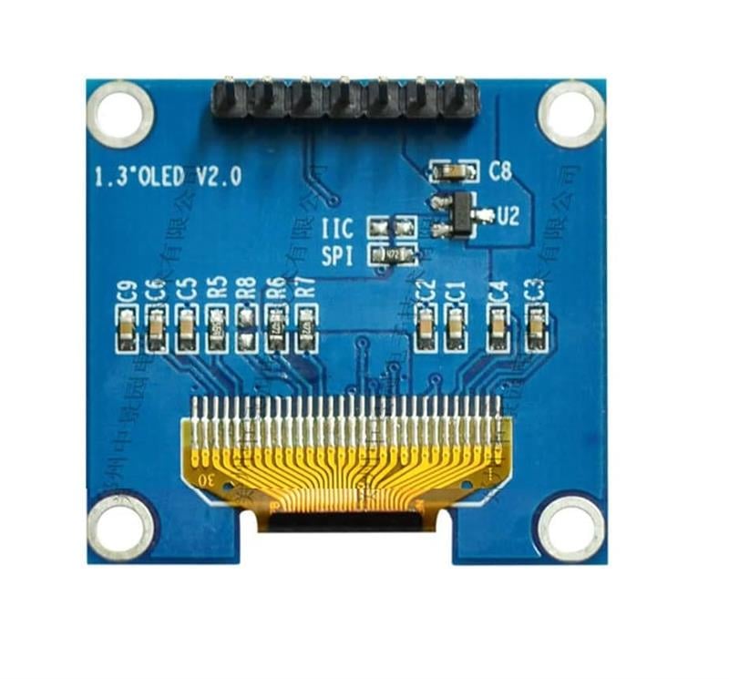 1.3 inch 128x64 Beyaz Oled Grafik Lcd Ekran 7 Pin SPI