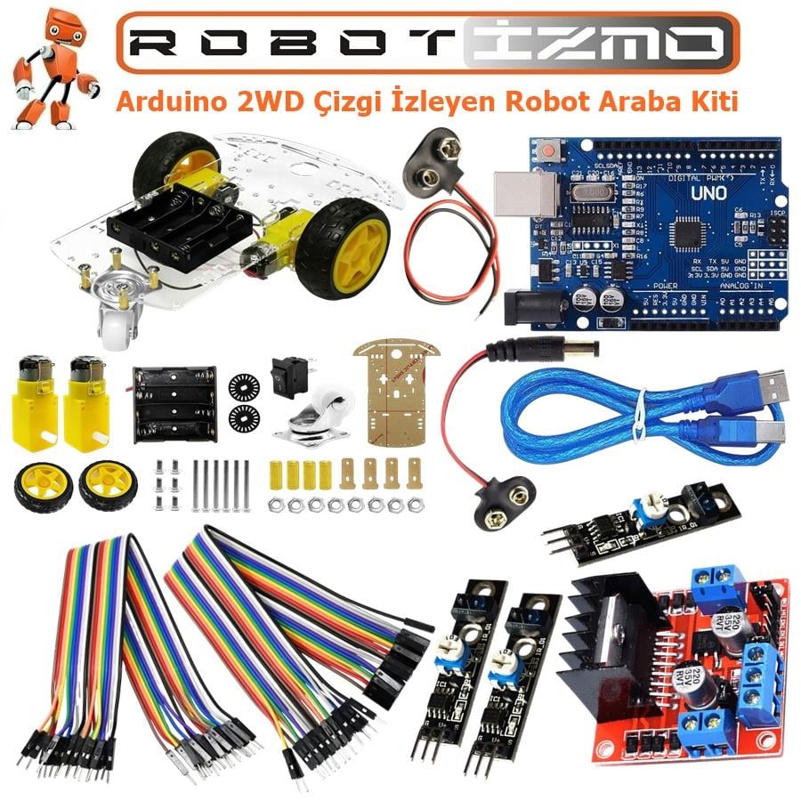 Arduino 2WD Çizgi İzleyen Robot Araba Kiti