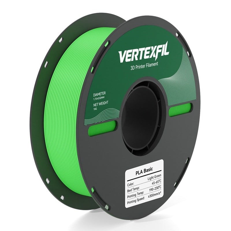 VERTEXFIL PLA Basic Filament Açık Yeşil 1.75mm 1Kg