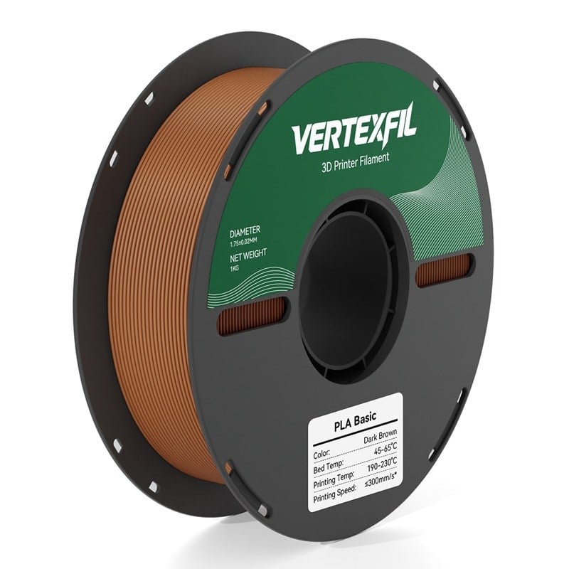 VERTEXFIL PLA Basic Filament Kahverengi 1.75mm 1Kg