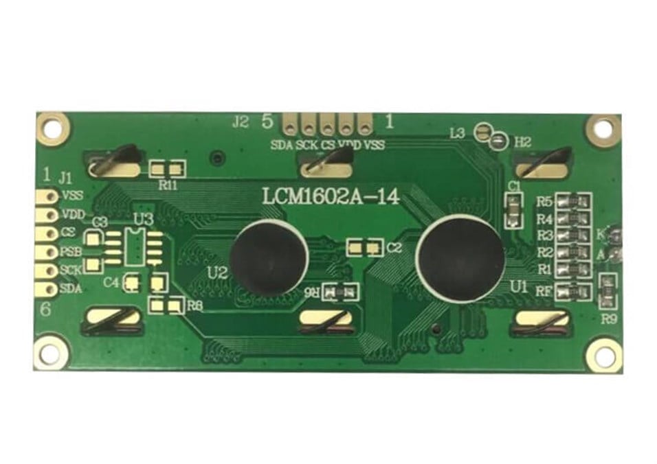 2X16 LCD Ekran Mavi SPI / I2C Bağlantı