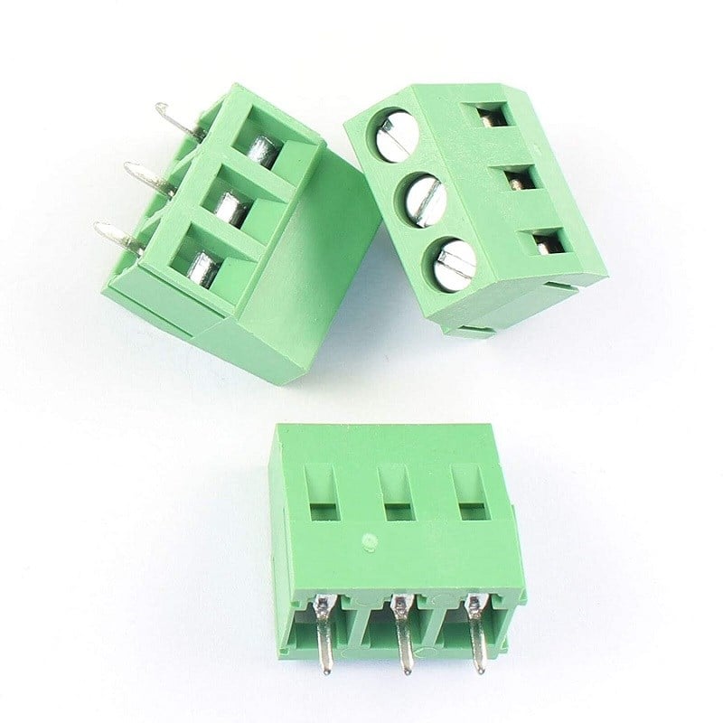3 Pin 1 NO 5.08mm Klemens Yeşil