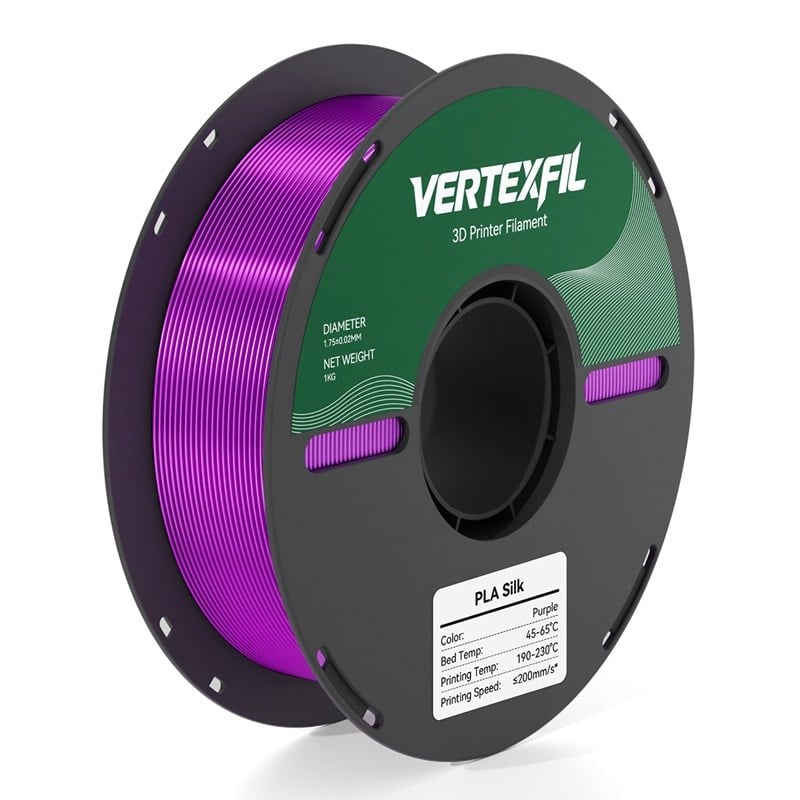 VERTEXFIL Silk PLA Mor Filament 1.75mm 1Kg