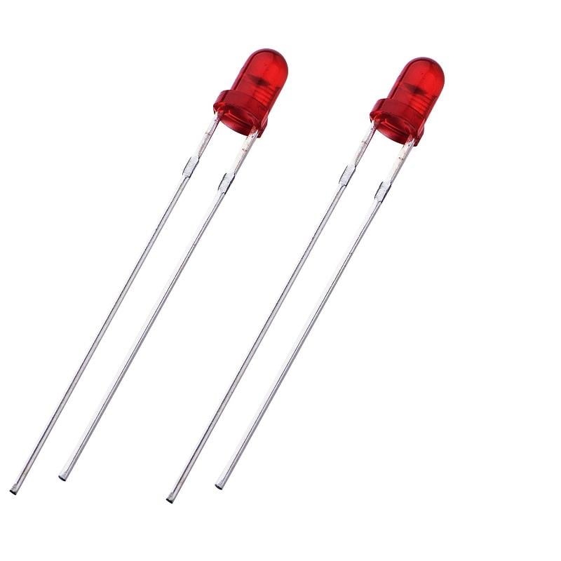 3mm Kırmızı Led 10 Adet