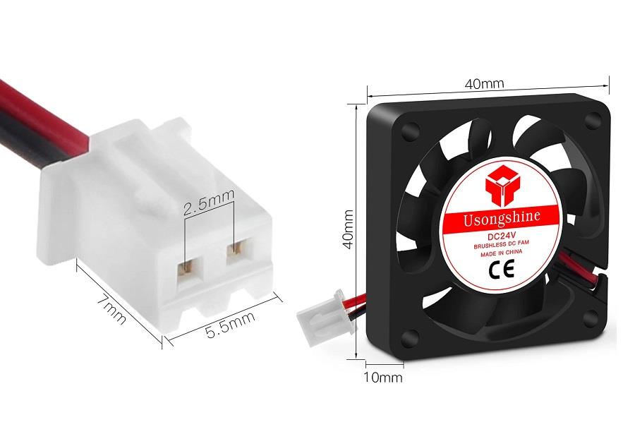 40x40x10mm 24V DC Fan