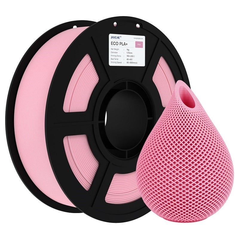 JAMG HE Eco PLA+ Plus Filament Pembe 1.75mm 1Kg