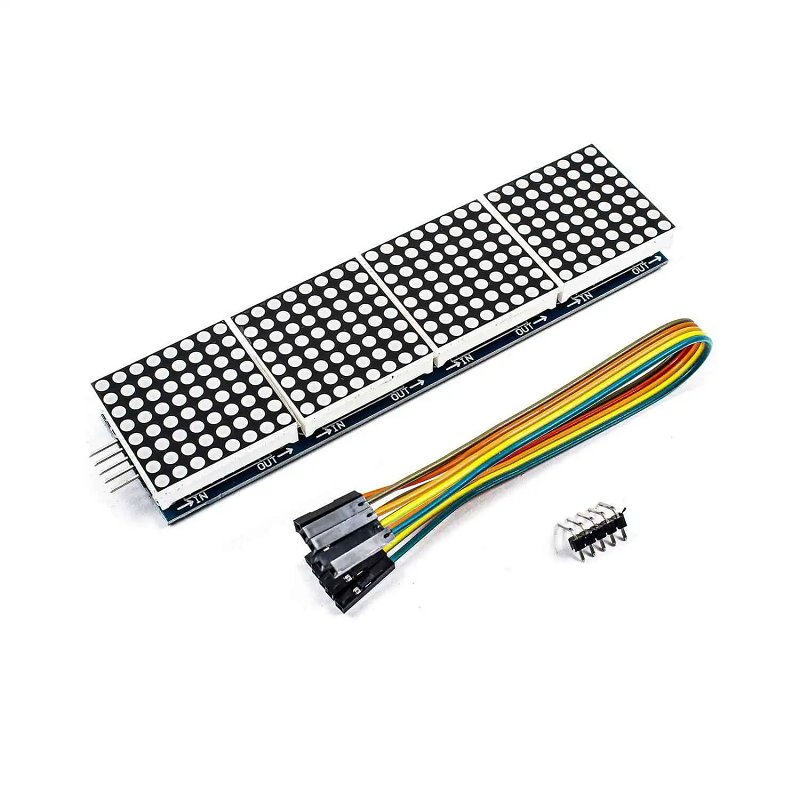 4'lü 8x8 Kırmızı Dot matrix Board Modül