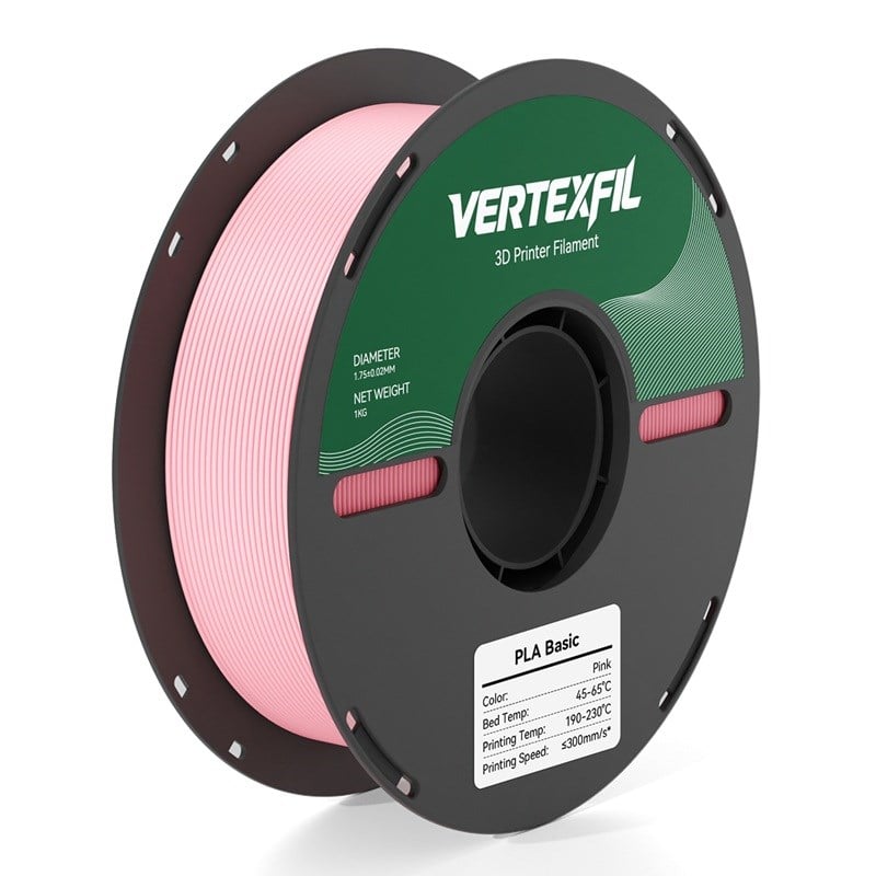 VERTEXFIL PLA Basic Filament Pembe 1.75mm 1Kg