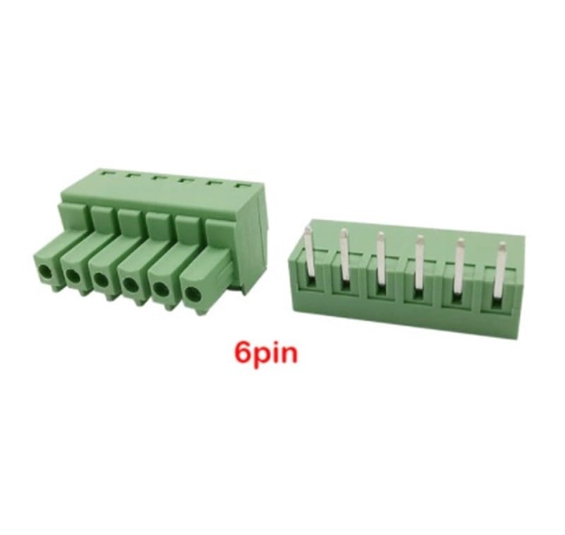6 Pin 3.81mm 90' Geçmeli Takım Klemens