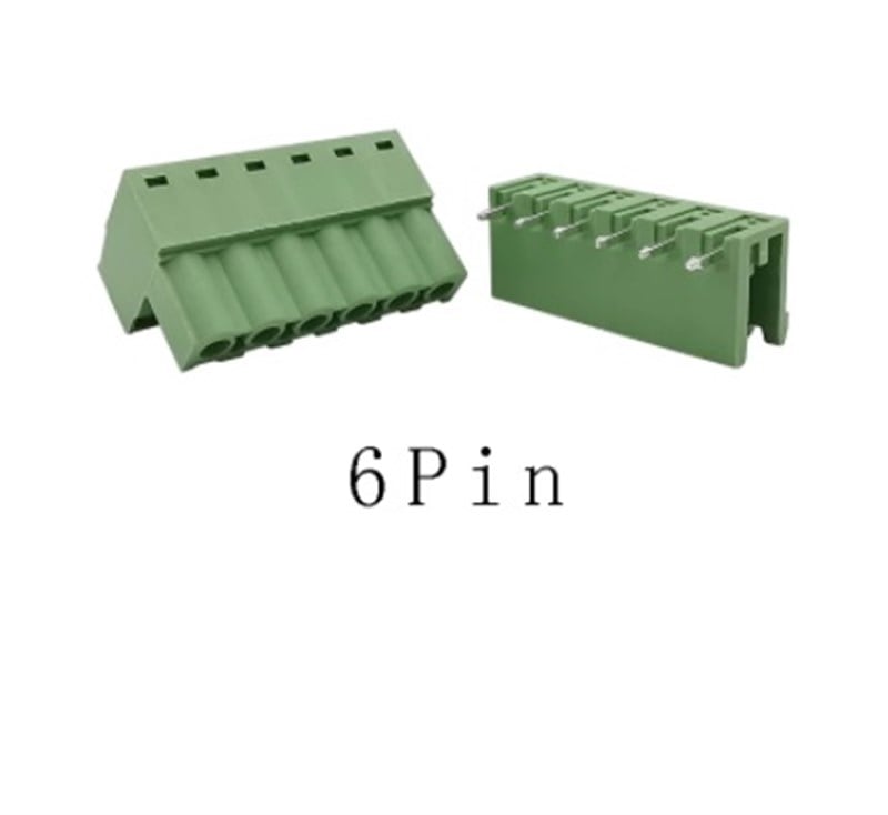 6 Pin 5,08mm 90' Geçmeli Takım Klemens