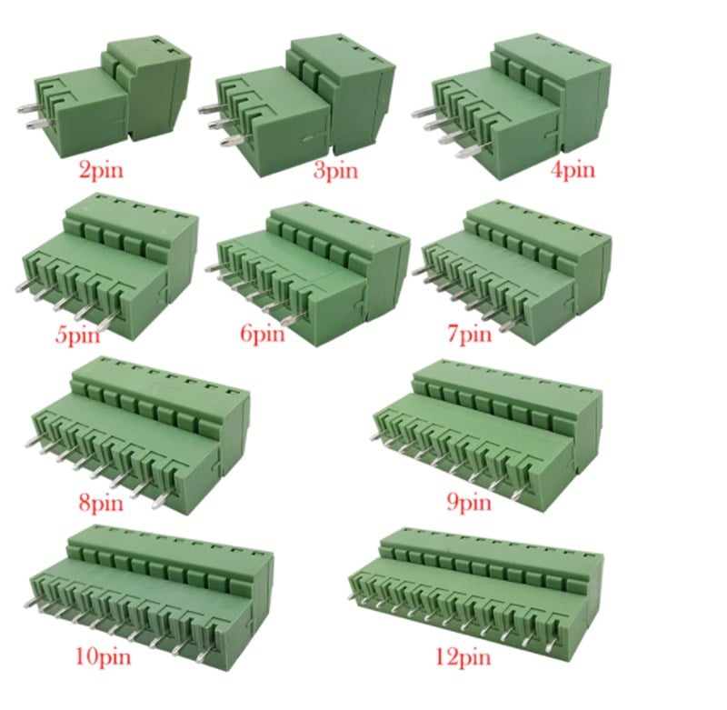 7 Pin 3.81mm 180' Geçmeli Takım Klemens