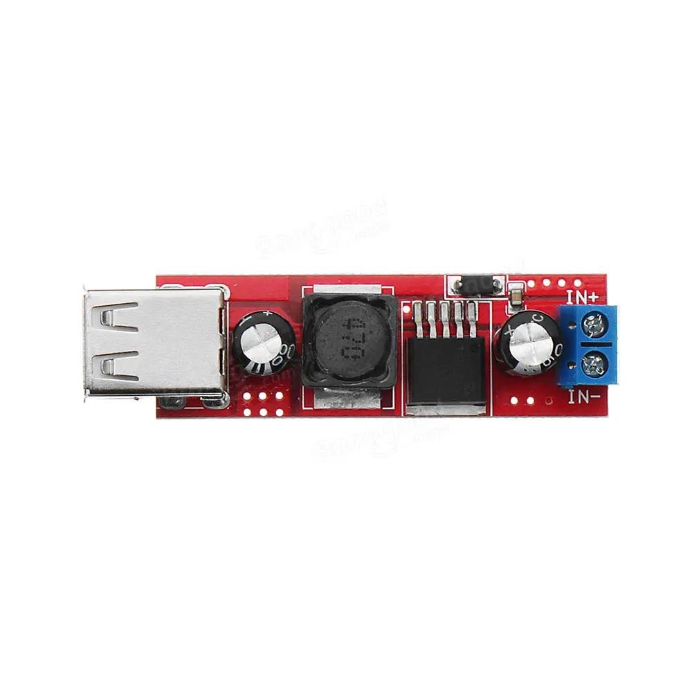 Çift USB Çıkışlı Voltaj Düşürücü Regülatör DC 12v 24v Giriş 5V 3A Çıkış