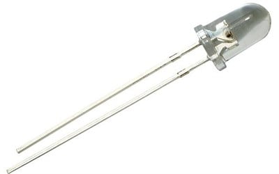 5mm Şeffaf kırmızı led ( 10 Adet )