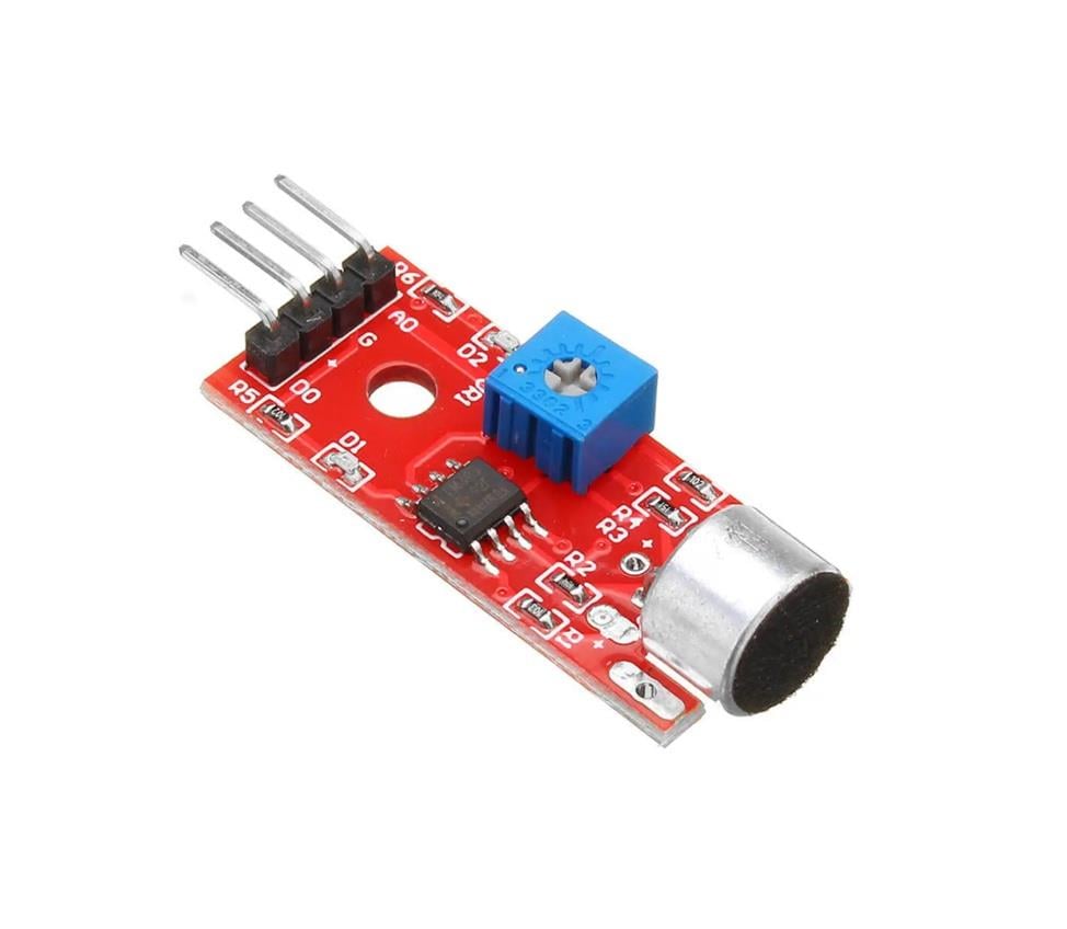 Ses Sensörü Kartı Mikrofon Sensörü Kırmızı 4 Pin