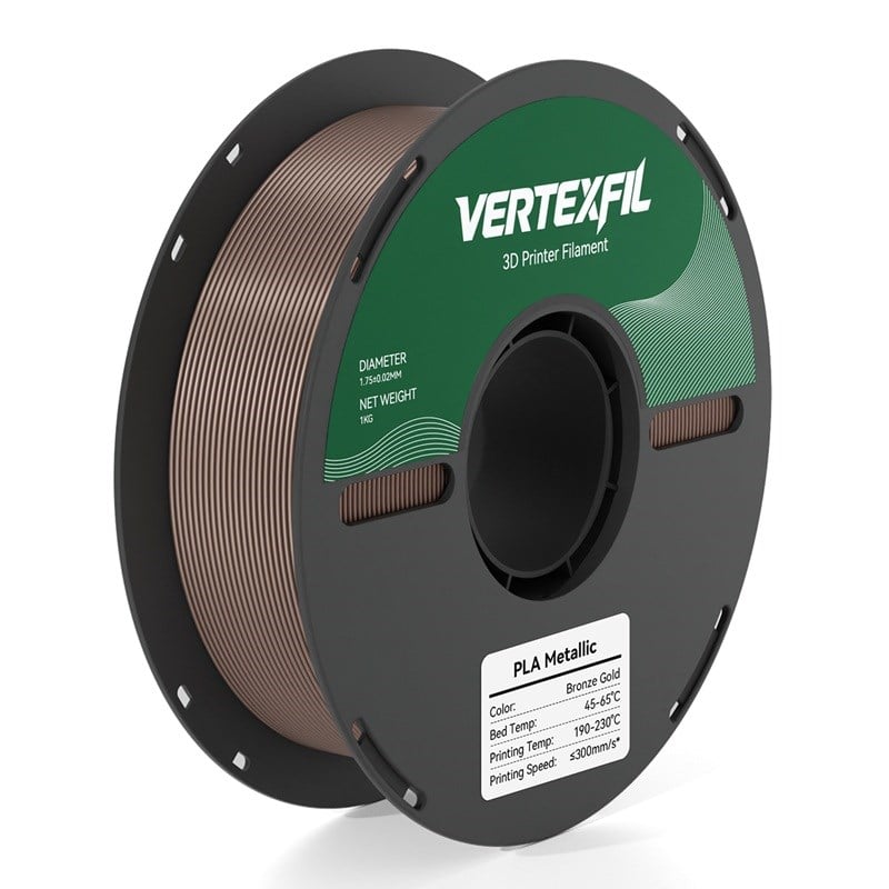 VERTEXFIL Metallic PLA Filament Bronz 1.75mm 1Kg