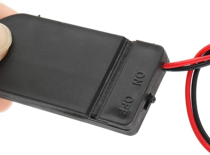 CR2032 2'li Kapaklı Anahtarlı Pil Yuvası