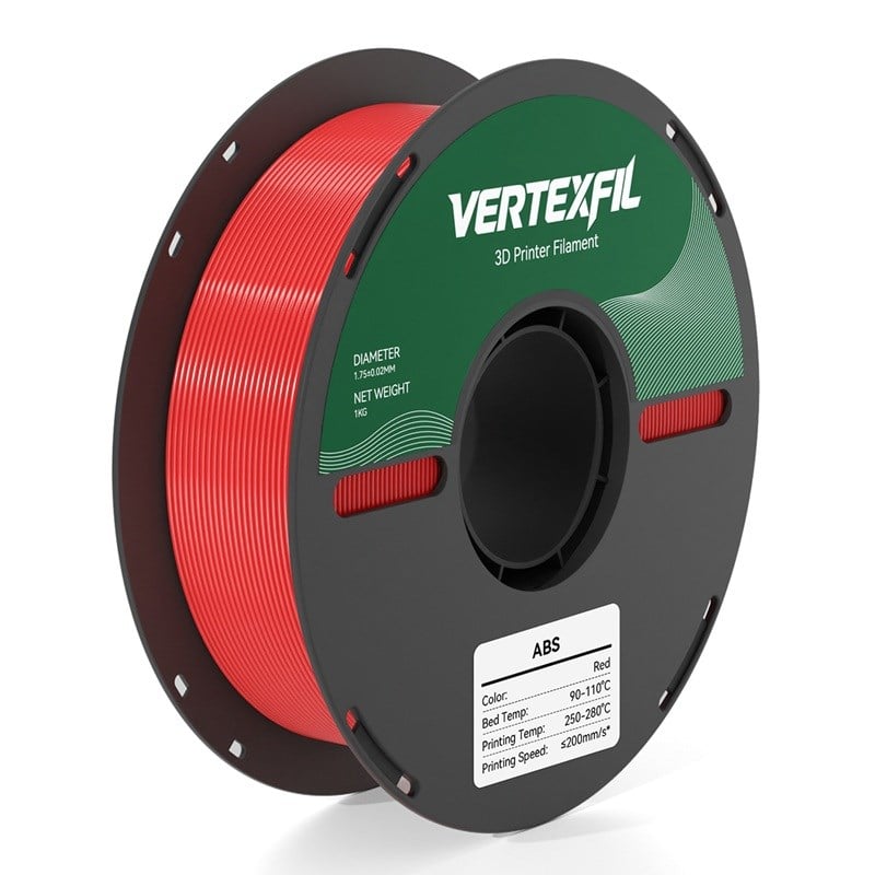 VERTEXFIL ABS Filament Kırmızı 1.75mm 1Kg