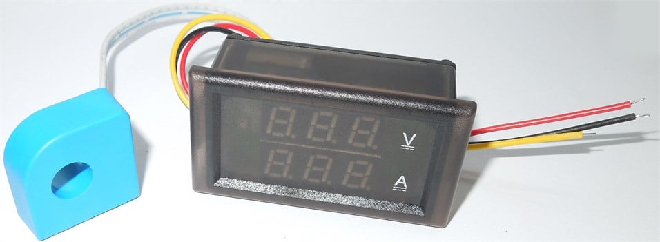 Dijital Panel Volt-Ampermetre DC 100v-50A Şöntlü