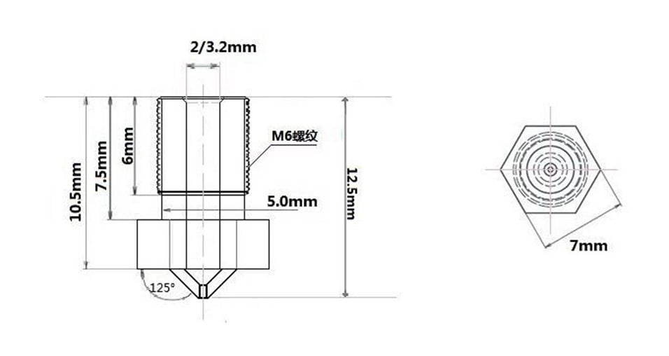 E3d Nozzle 0,5mm