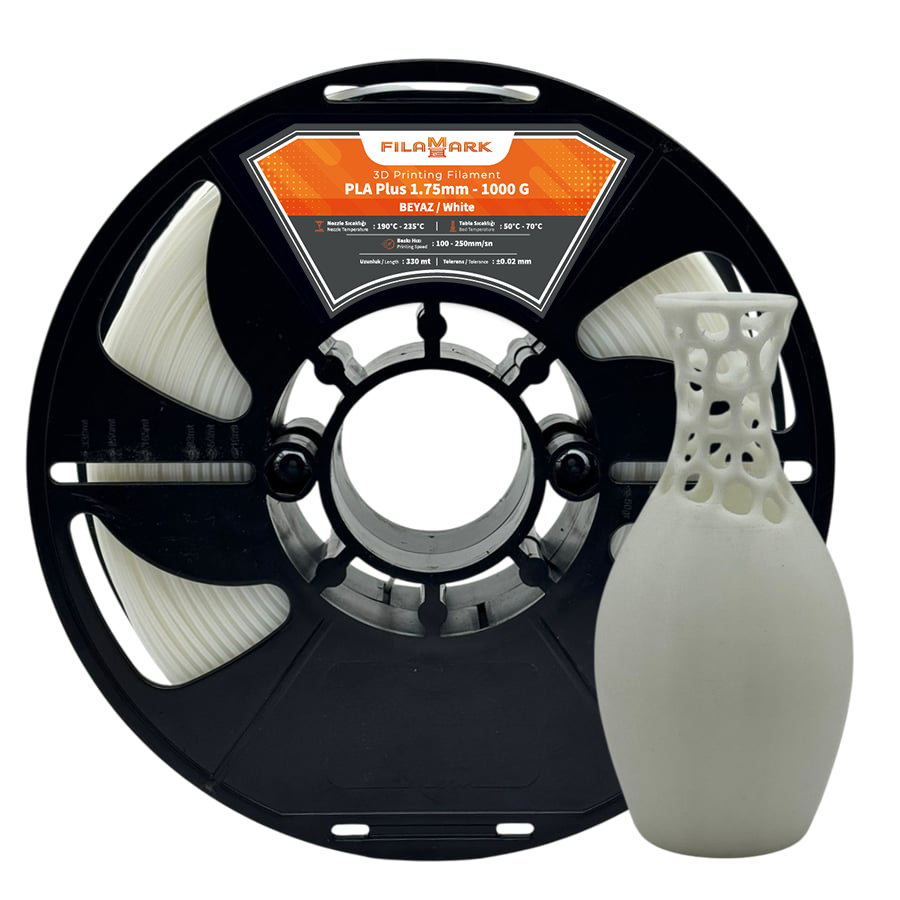 FilaMark PLA Plus Filament Beyaz 1.75mm 1Kg