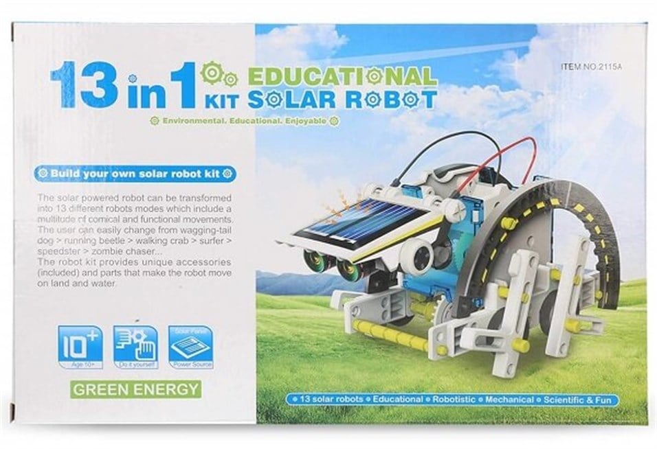 Güneş Enerjili 13'lü Robot Bilim Eğitim Kiti 