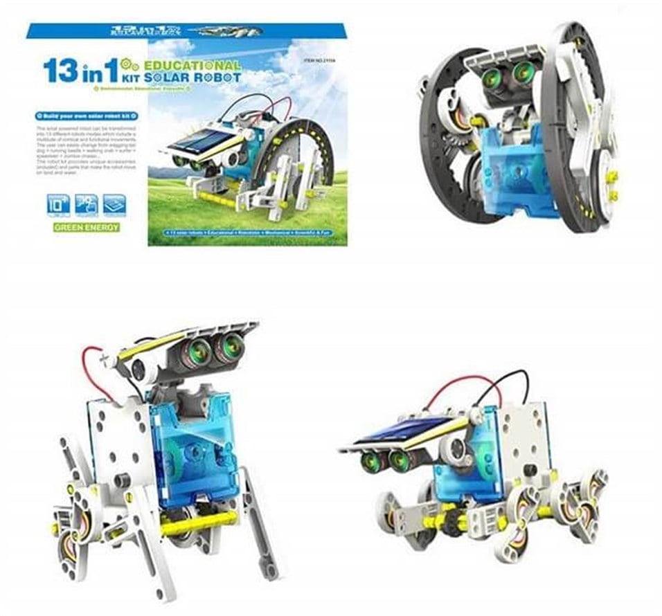 Güneş Enerjili 13'lü Robot Bilim Eğitim Kiti 