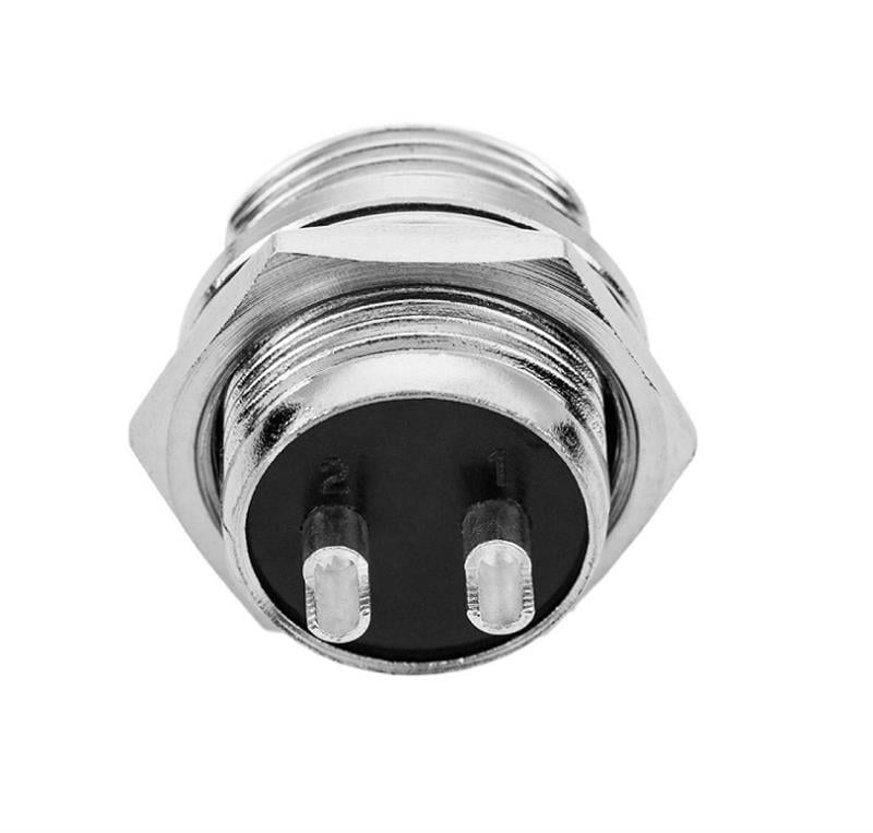 GX-16 2 Pin 16mm Mike Konnektör Erkek 