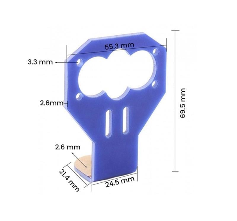 Hc-sr04 Ultrasonic Sensör Tutucu Plastik Tip C