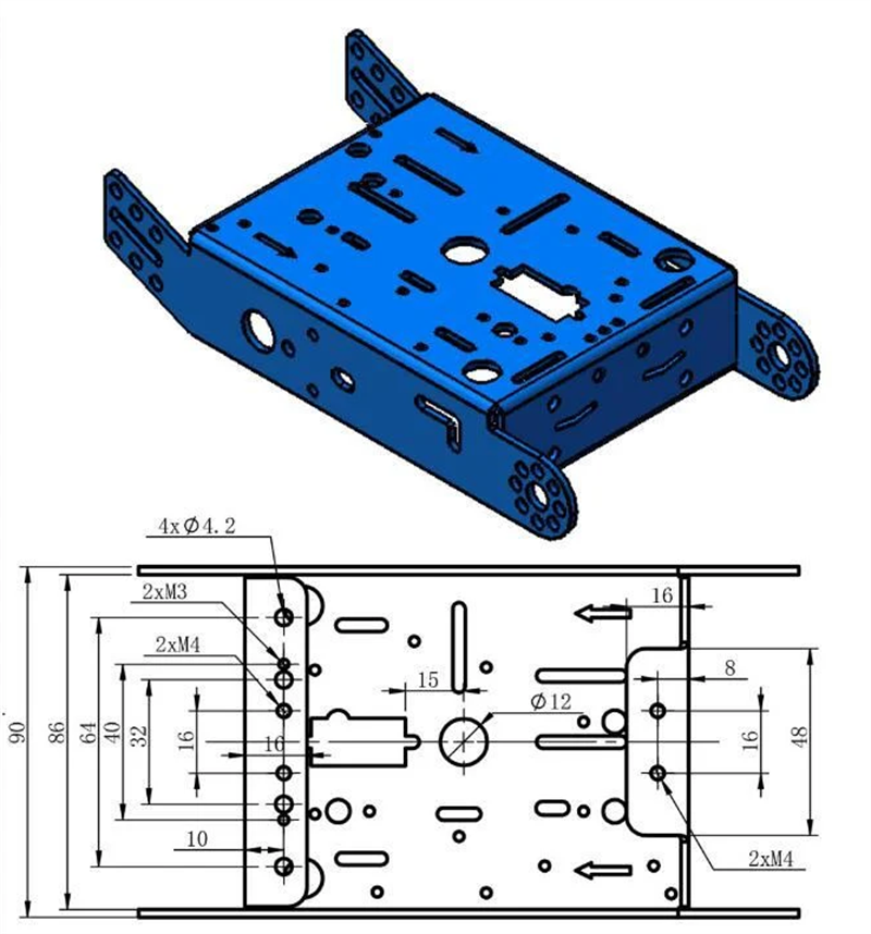 makeblock mbot Kırmızı Model 2WD Araba Kit Çok Amaçlı Mobil Robot Platformu