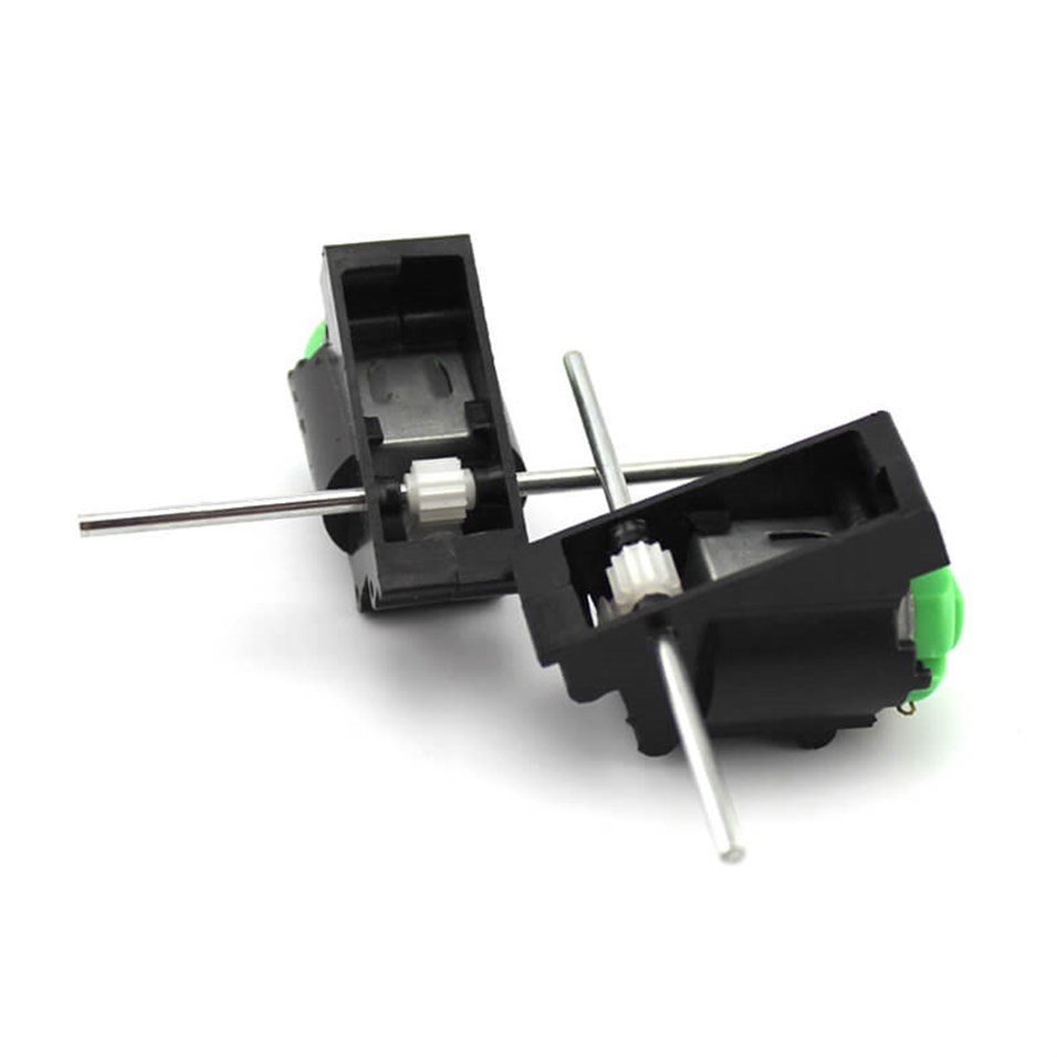 Mini DC Rediktörlü çift Şaft DC 3-6V