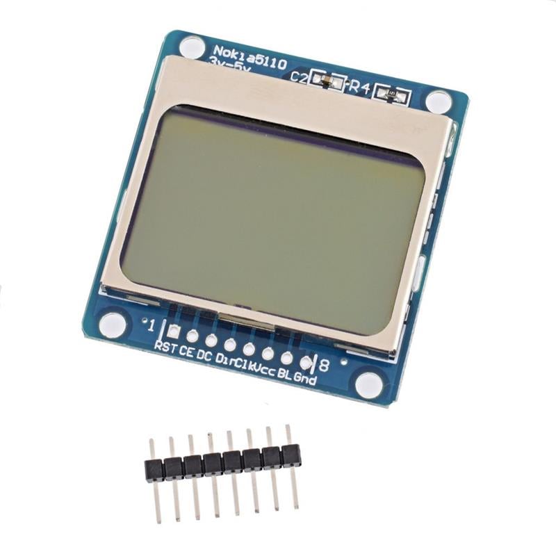 Nokia 5110 Ekranı LCD Mavi Pcb