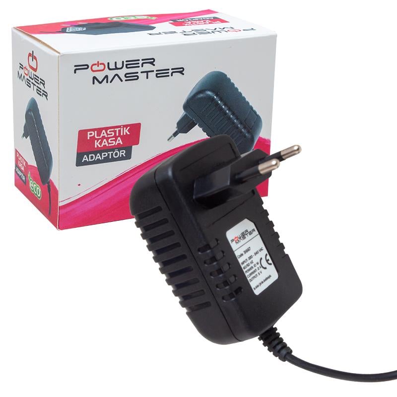 Powermaster 5V 2 Amper Plastik Kasa Tablet Adaptörü 3.5 1.35 Uç